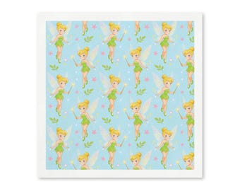 Tinkerbell Paper Napkins, Enchanted Forest Birthday Decor, Fairy Party Supplies
