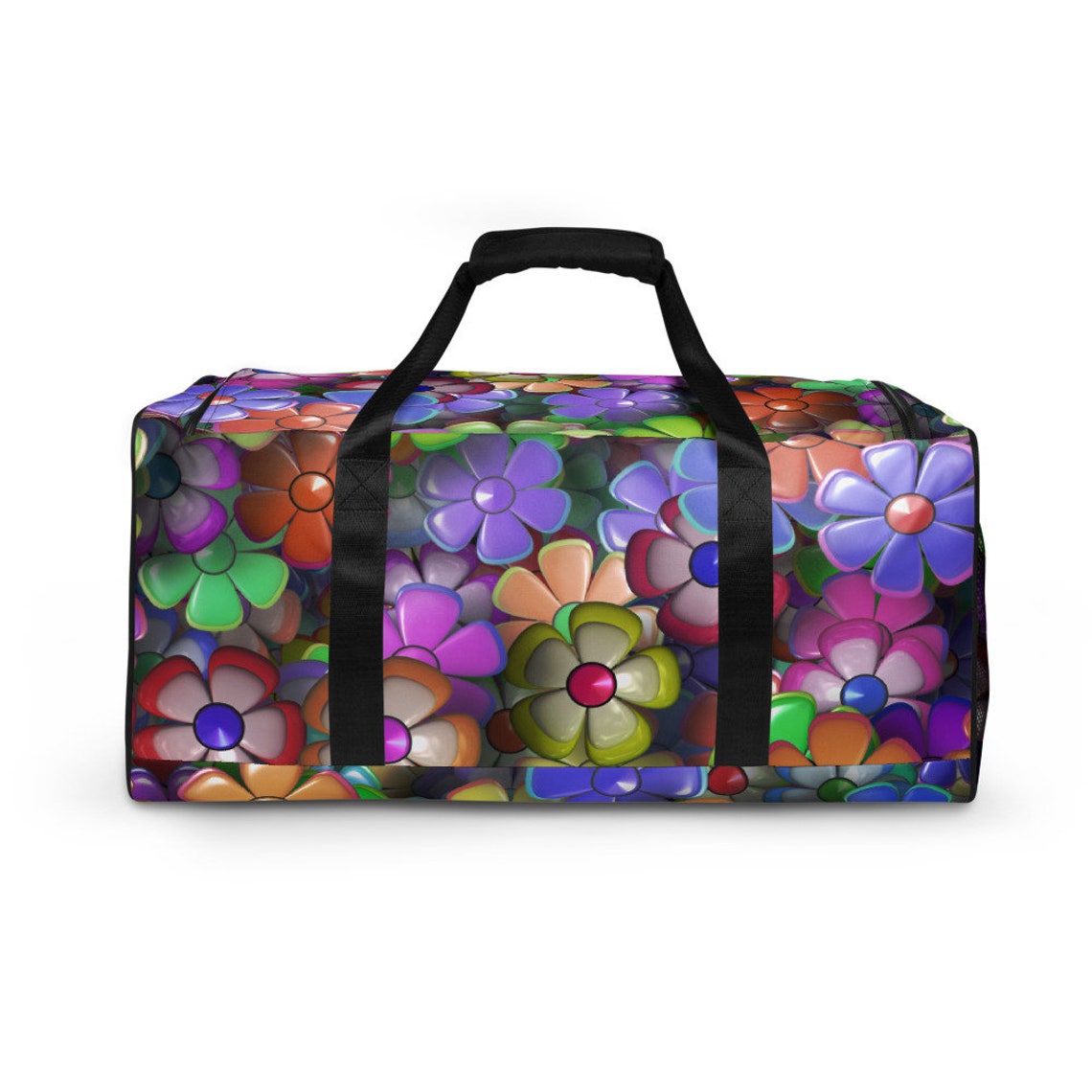 MultiColor Floral Duffle Bag Etsy