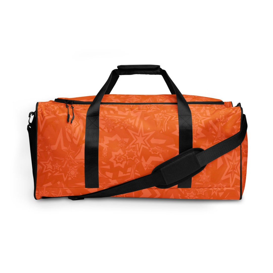 Orange Duffle Bag Etsy