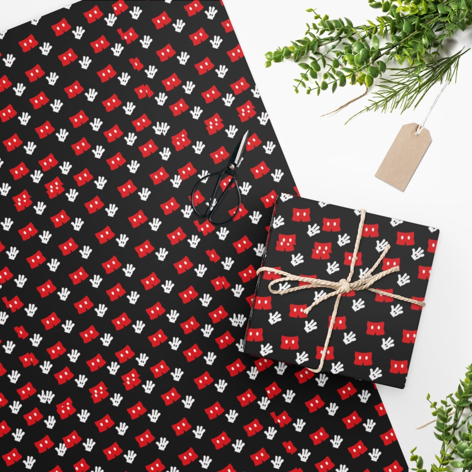 Mickey Mouse Wrapping Paper - Etsy