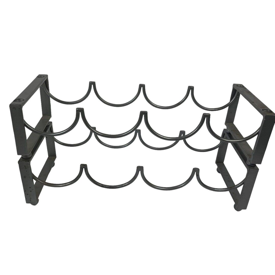 Stackable Wine Racks 2 Wave Design 4 Bottle Each 8 - Etsy