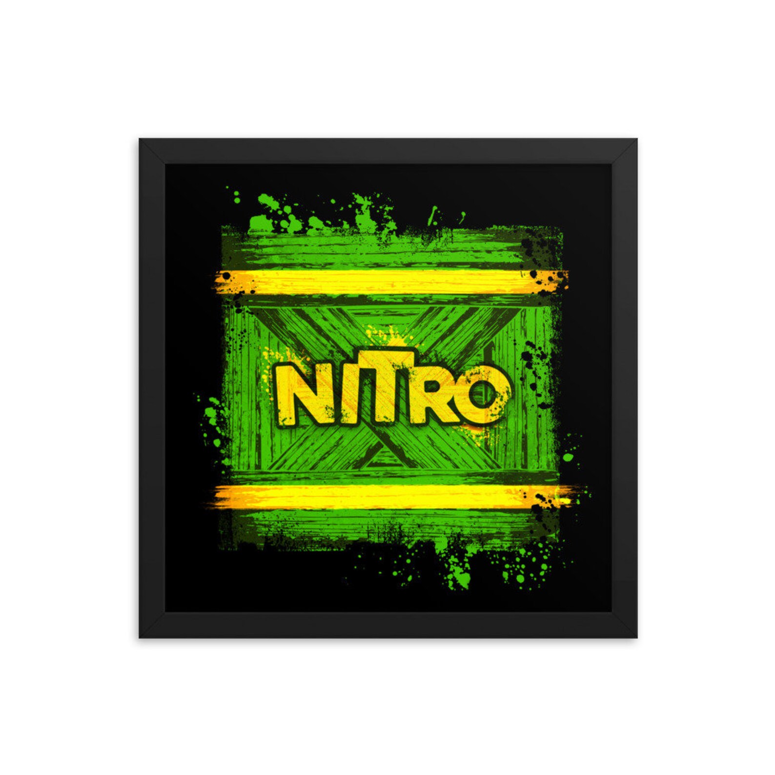 Nitro Box Crash Bandicoot Aku Aku Framed poster Etsy