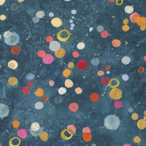 Chickadee Earth Bound, Dusk || Dot Splatter Watercolor || Moda 39733 15