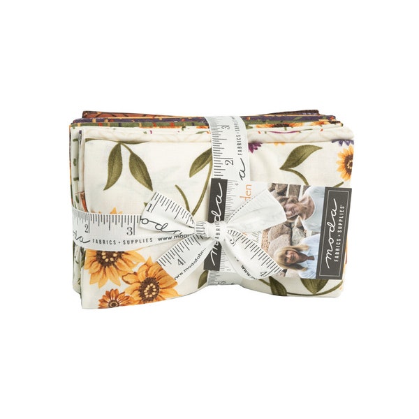 Sunflower Garden, Fat 8th Bundle (9x22 PRECUT BUNDLE), Moda Fabrics, Shipping NOW!