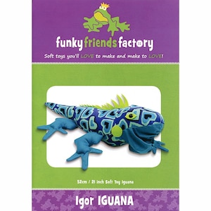 IGOR IGUANA, Funky Friends Factory Pattern