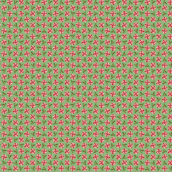 Peppermint Candy || 24629-74 | Candy Grid || Green Multi || Northcott