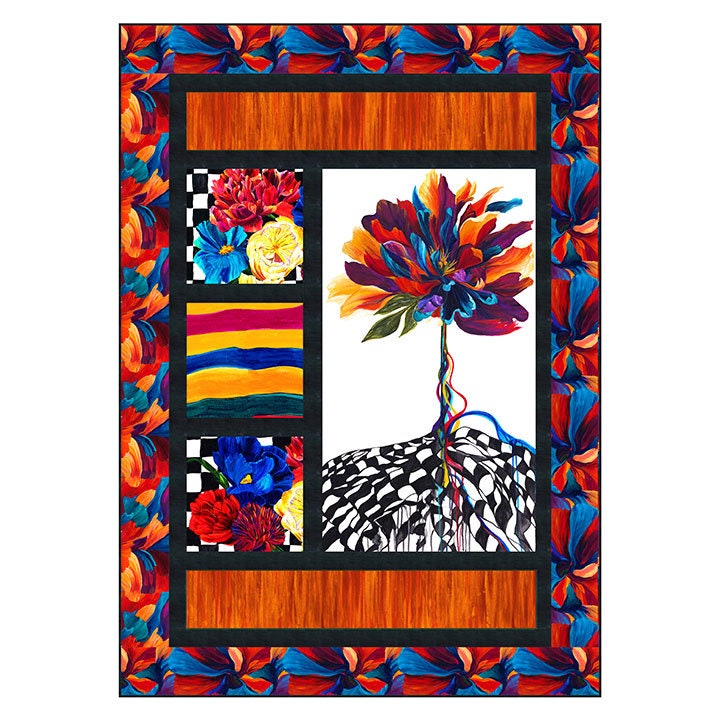 Window Boxes, PATTERN by Quilting Renditions, Uses Northcott's Hello ...