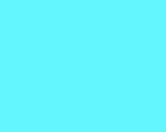 May include: A solid, bright turquoise blue background.