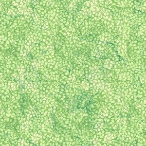May include: A seamless pattern of green leaves with a light green background. The leaves are arranged in a repeating pattern, creating a natural and organic look.