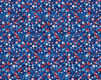 Patriot, 108" Wide Fabric || Navy Multi || Northcott Fabrics || B25543-48