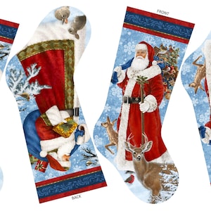 St. Nicholas, Dk Blue Multi, Stocking Panel, Northcott C28212-48 (Need more? Follow the link in the description to our website)