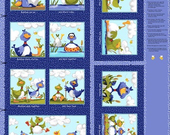 BILL & BOB! 36&quot; Book/Quilt/Pillow Panel, Susybee, Clothworks! Shipping Now!