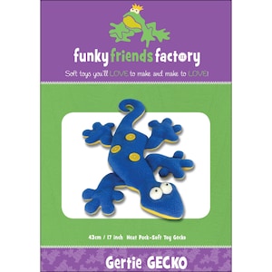 Gertie GECKO! Funky Friends Factory Pattern