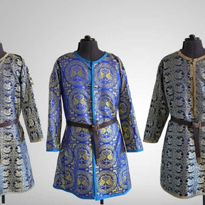 Viking Rus Byzantine Caftan svita Fully Made of Silk Historical Silk ...