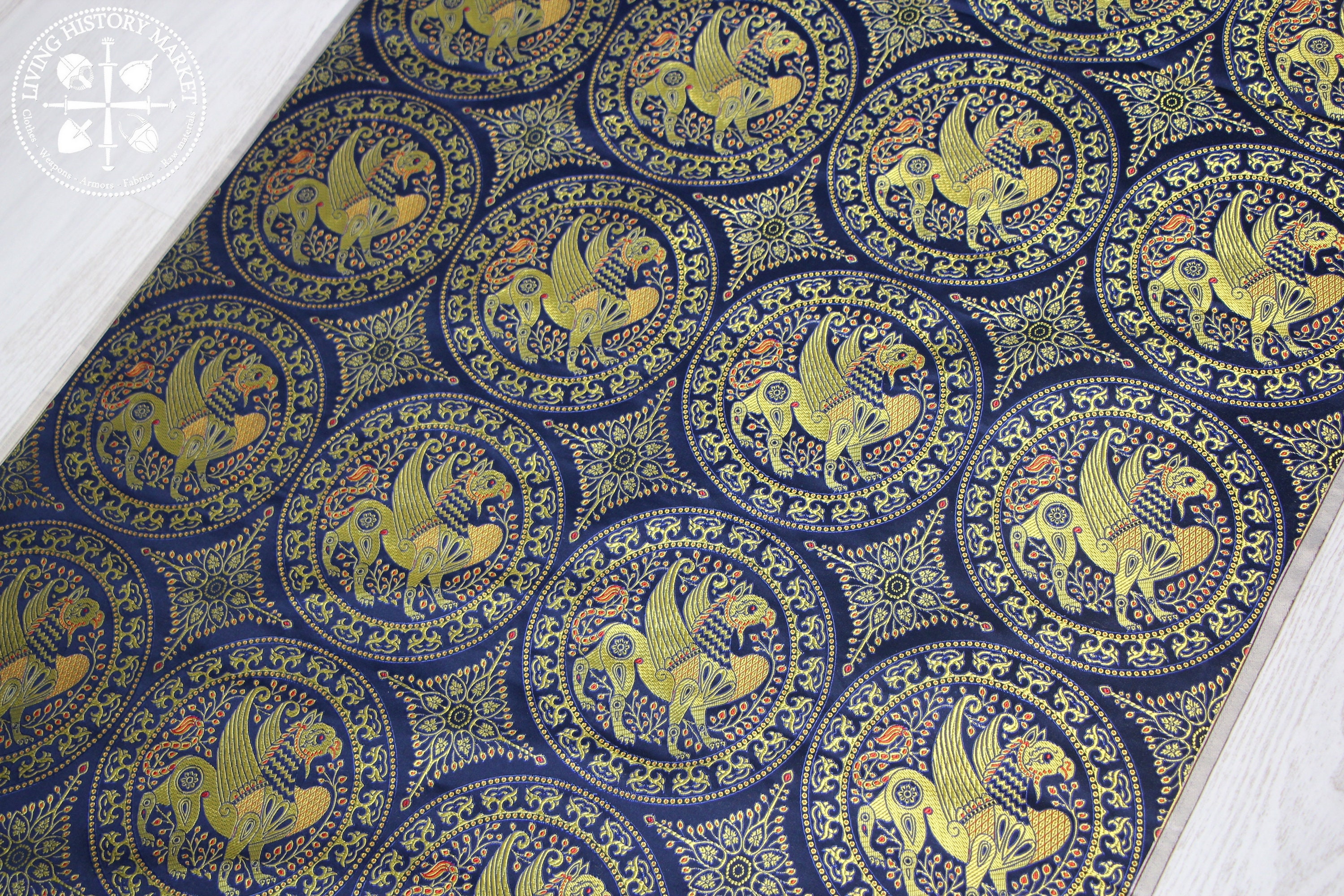 Saint Siviard Silk Brocade - Byzantine / Carolingian / Ottonian