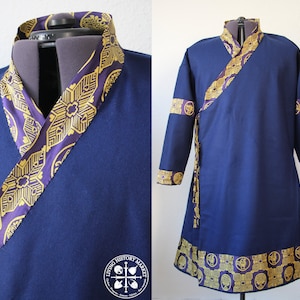 Mongol / Golden-Horde / Cuman caftan with sil brocade - for Historical Reenactment