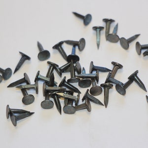 7mm long historical iron forged nails - For medieval reenactment - Vikings