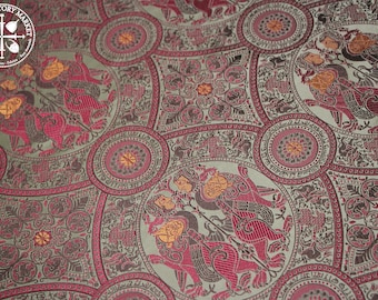 Harpyien & Löwen Seidenbrokat - Naher Osten / Westeuropa - 1000 - 1200 n.Chr.