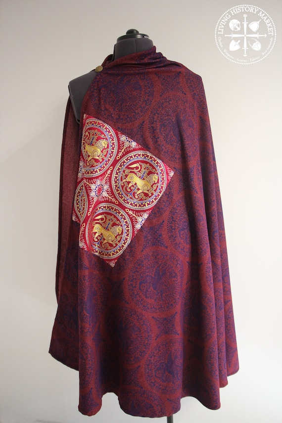 Byzantine Wool Cape (half Circle Shaped) Historical Replica - With