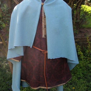 Cape en laine / couverture pour les reconstitueurs vikings / Cousue à la main / Reconstitution historique