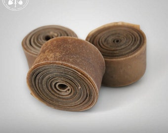 PACK DE 3 METRES ! Lanières en cuir brut pour bordure de bouclier - 5 cm de largeur - cosplay médiéval de reconstitution Sca GN