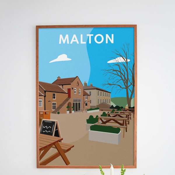 Malton, The Talbot Yard, Yorkshire - Graphic Art Print