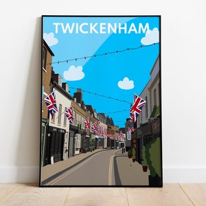 Twickenham, Church Street - Digital Art Print