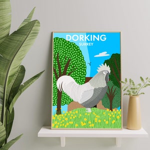 Cockerel Roundabout, Dorking - Digital Art Print