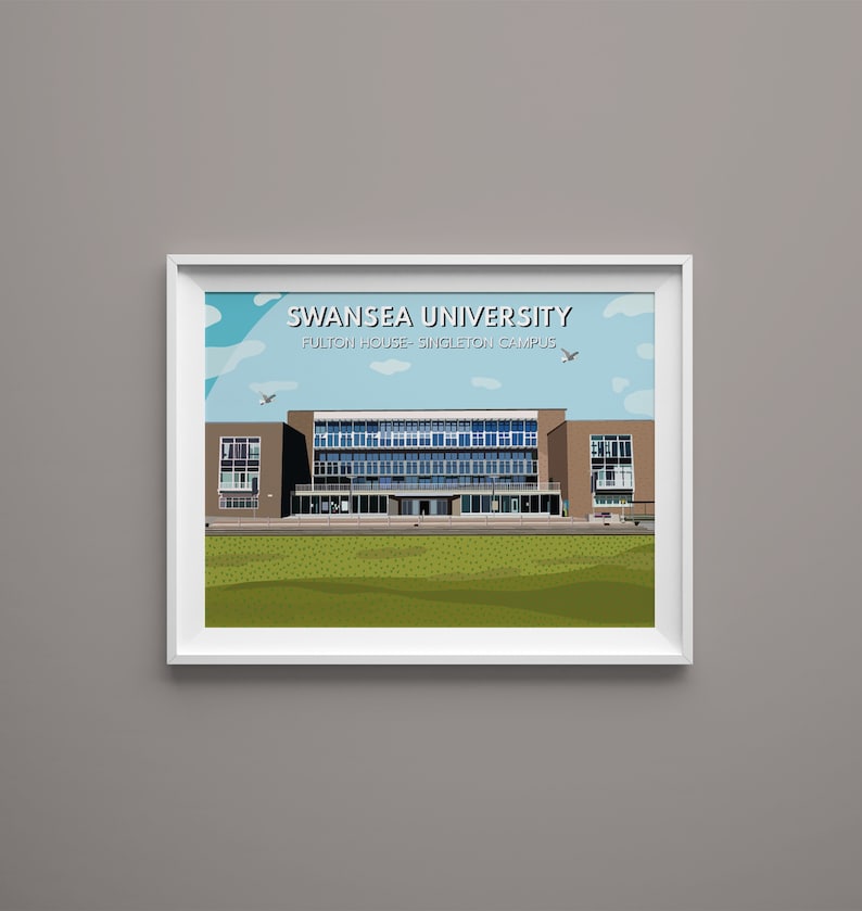 Swansea University Fulton House Singleton Campus Etsy