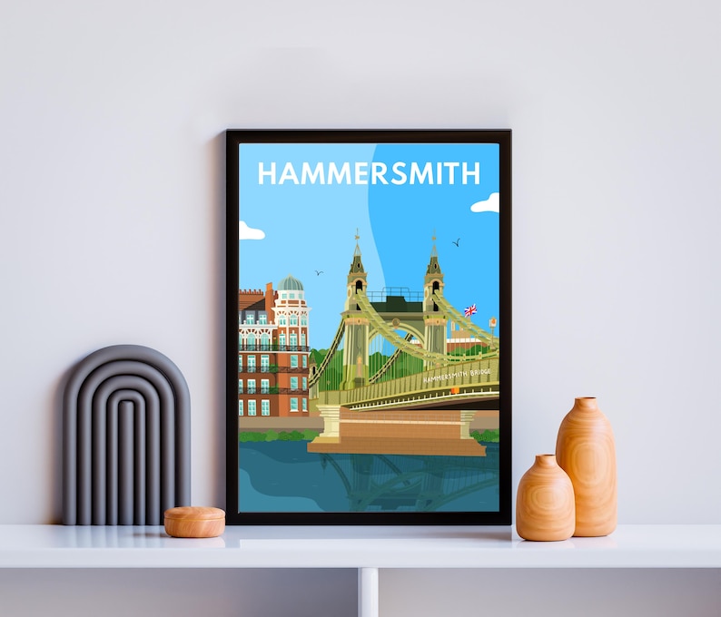 Hammersmith Bridge - Art Print - Etsy