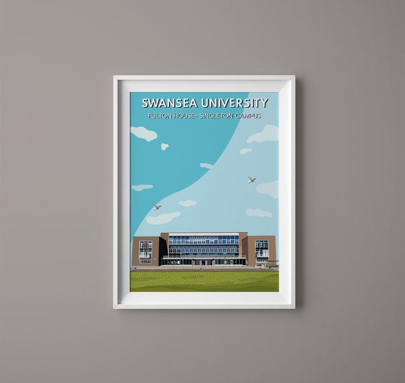 Swansea University Fulton House Singleton Campus Etsy