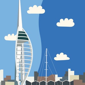Portsmouth - Spinnaker Tower - Digital Art Print