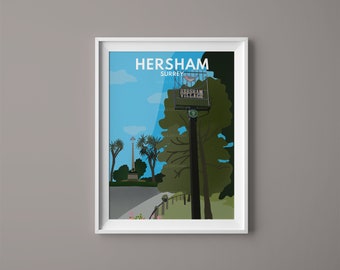 Hersham Surrey - Digital Print