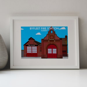 Byfleet Fire Station - Digital Print