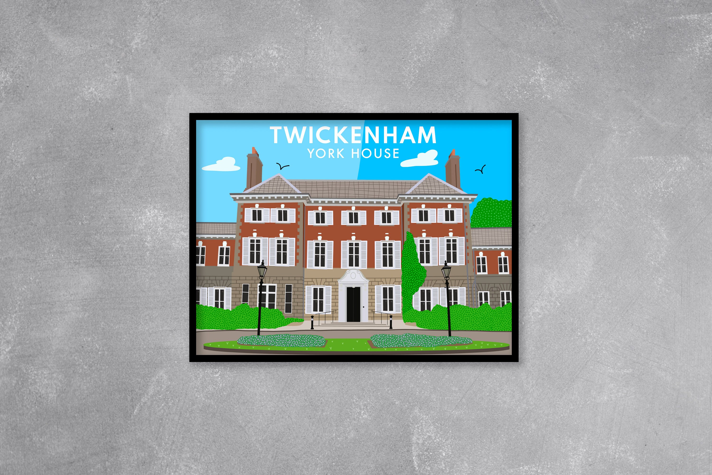 Twickenham, York House Digital Art Print Etsy UK