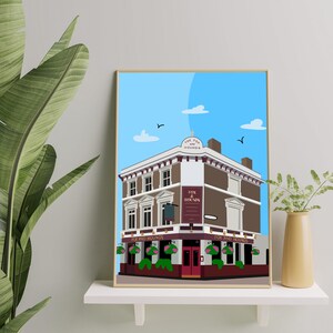 Vos en Honden, Battersea/Clapham - Digitale Print