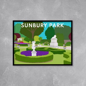 Sunbury Park, Sunbury On Thames, Walled Garden - Digital Art Print