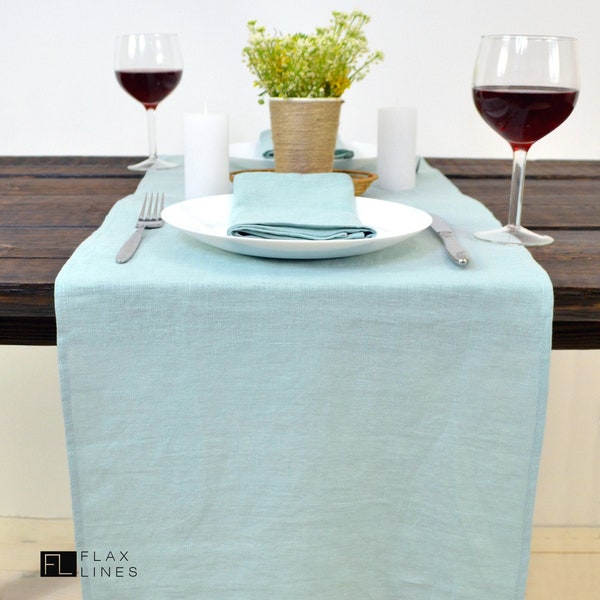 Mint Table Runner Etsy