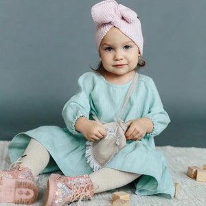 Baby mint-turquoise dress.