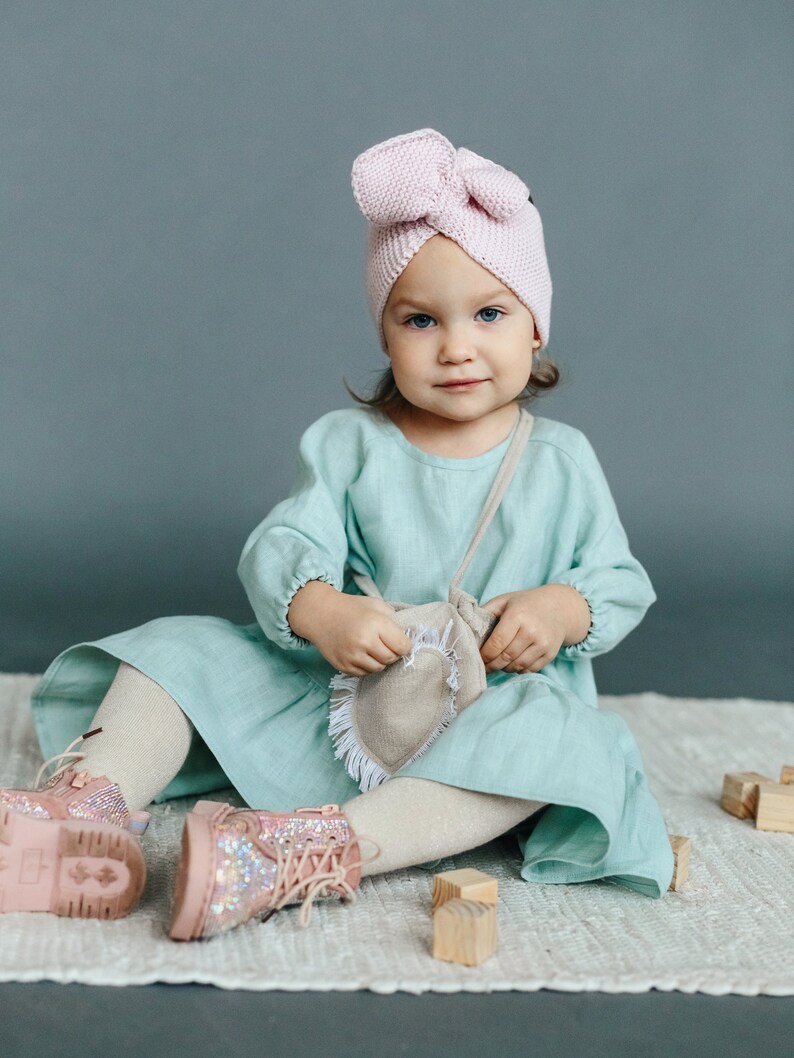 Baby mint-turquoise dress.
