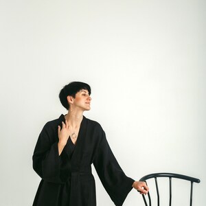 Wrap robe. Sustainable clothing for women's.