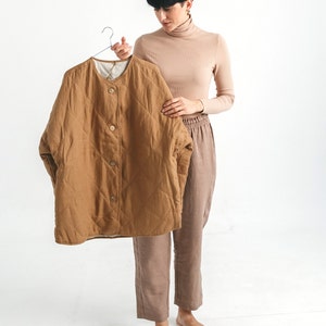 Womens jacket fom pure linen.