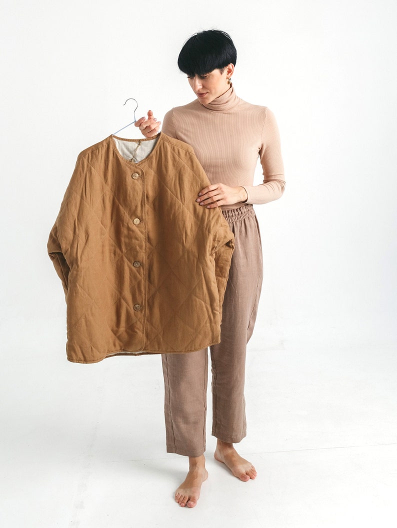 Womens jacket fom pure linen.