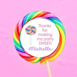 36 labels, 2.5 inch round Candyland Birthday Labels Lollipop Candy Land Party Birthday stickers 36 labels, 2.5 inch round Candyland Birthday Labels Lollipop Candy Land Party Birthday stickers