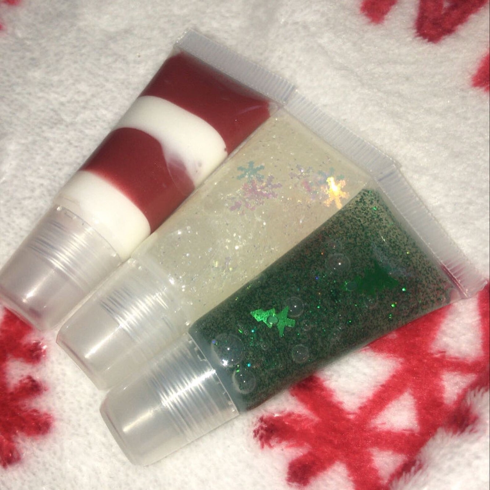 Christmas Ornament Lip Gloss Bundle Etsy
