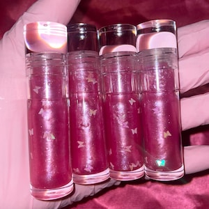 Butterfly Kisses Gloss ~ Vegan Lip Gloss, Ultra Moisturizing and Smooth, Strawberry Flavored.