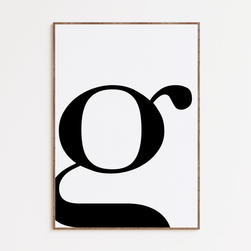 Abstract Letter Art - Etsy