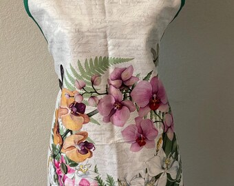 Tropical Orchid Apron