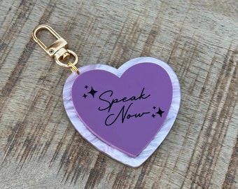 Speak Now Keychain