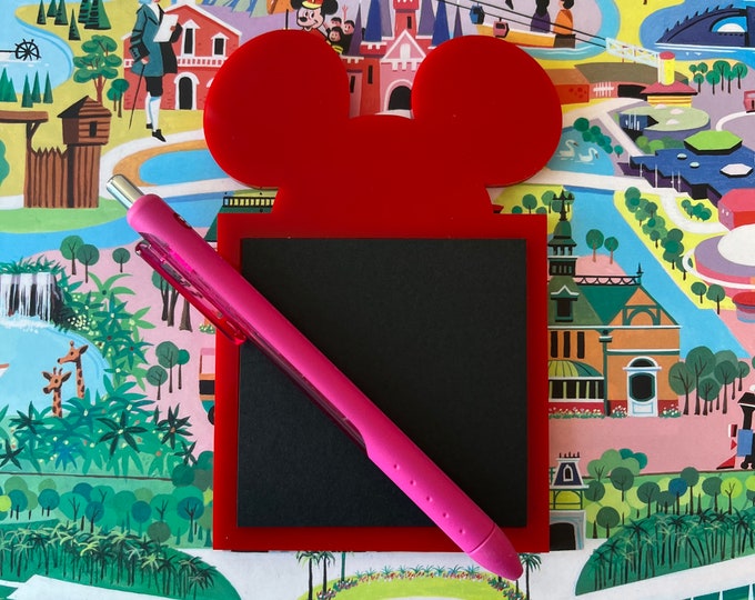 Mouse Sticky Note Holder- Red